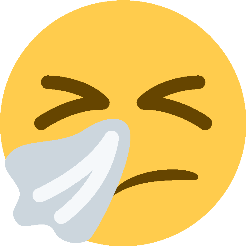 Sticker Sneezing Face