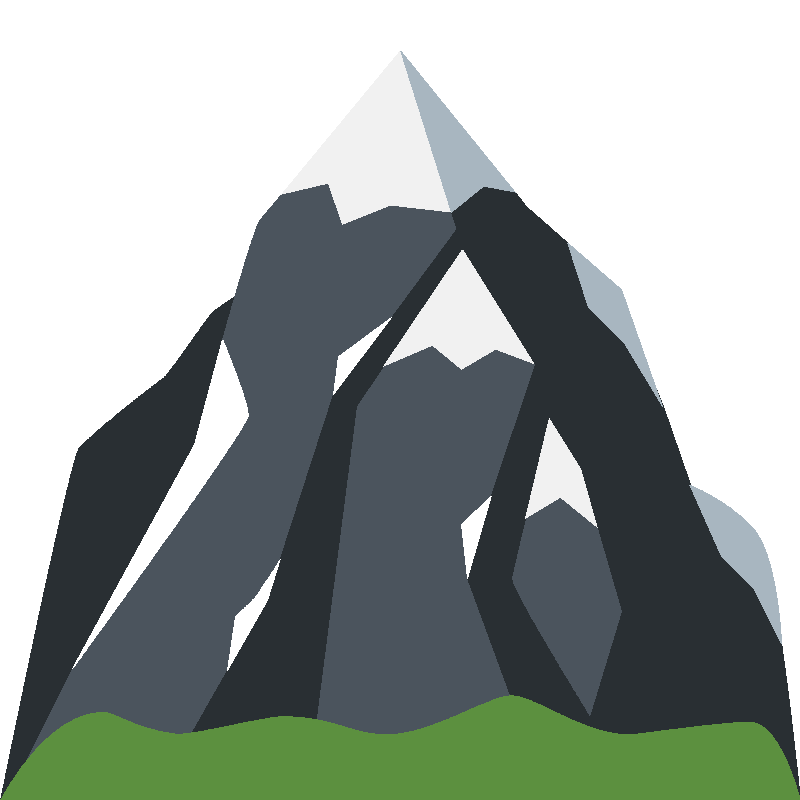 Sticker Snow-capped Mountain
