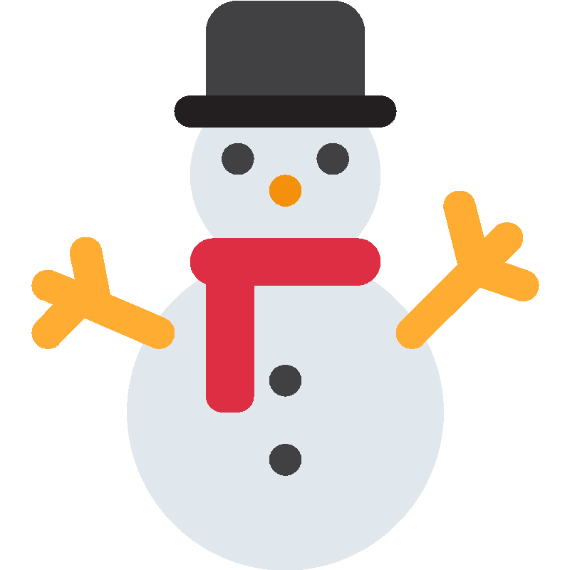 Sticker Snowman Without Snow