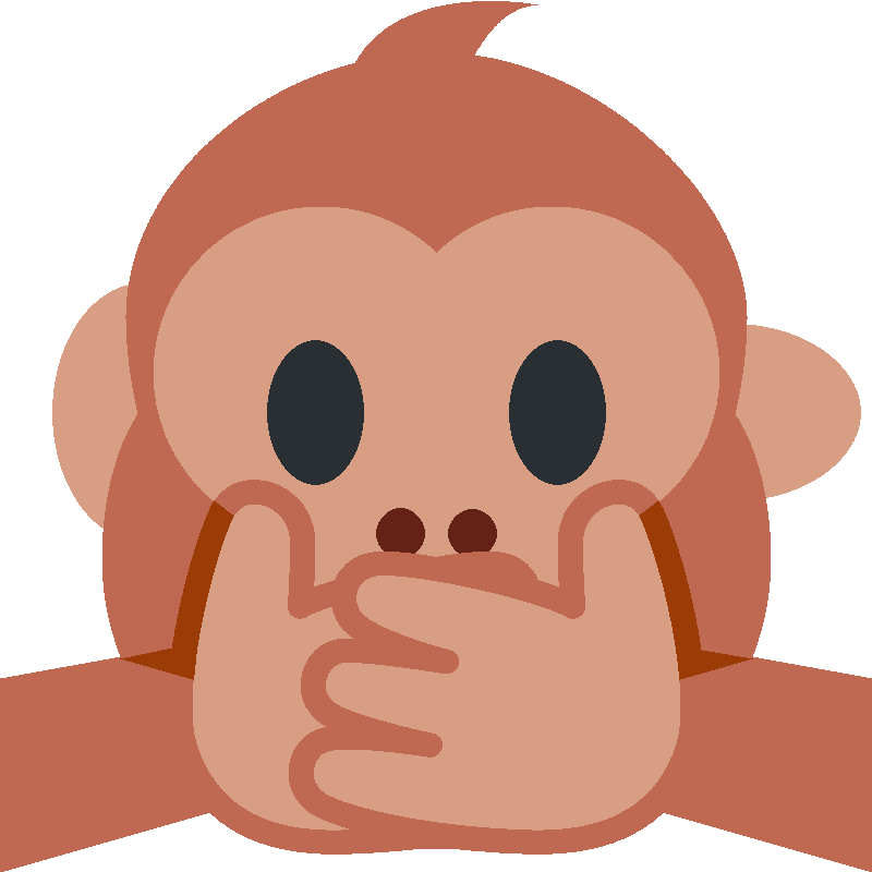 Sticker Speak-no-evil Monkey