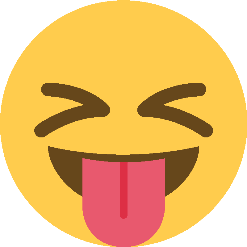 Sticker Squinting Face With Tongue
