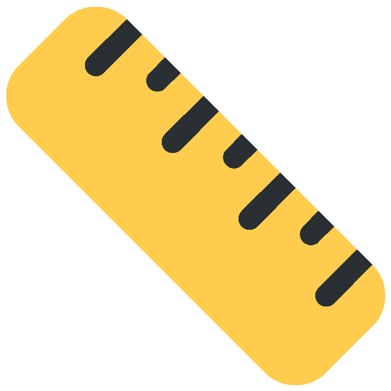 Sticker Straight Ruler