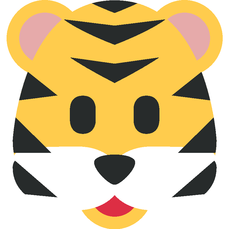 Sticker Tiger Face