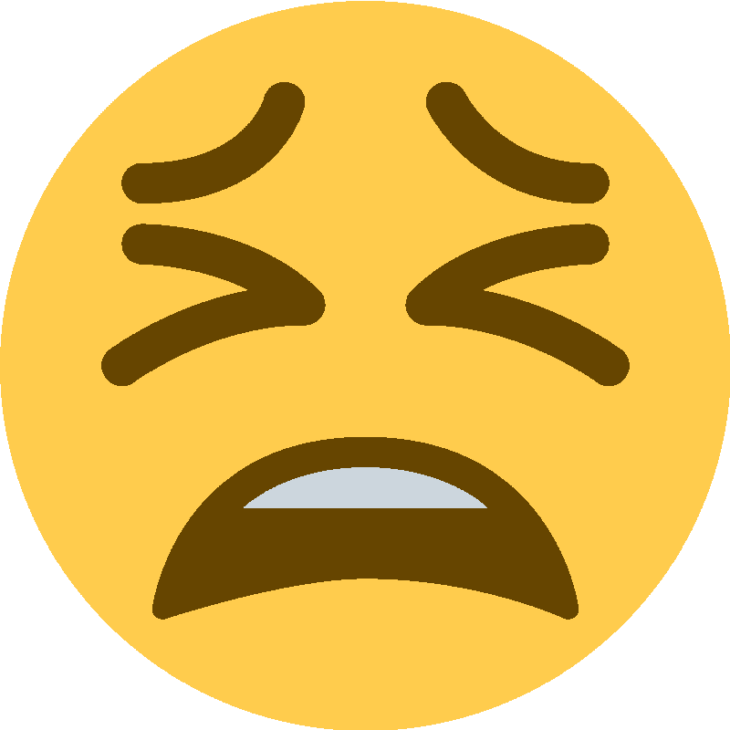 Sticker Tired Face