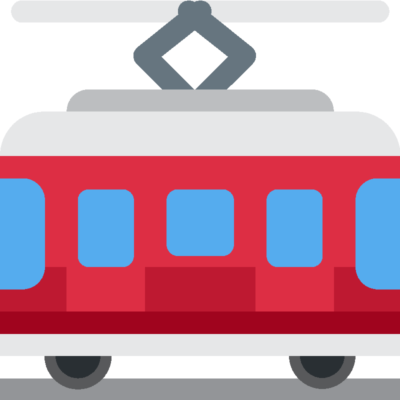 Sticker Tram Car