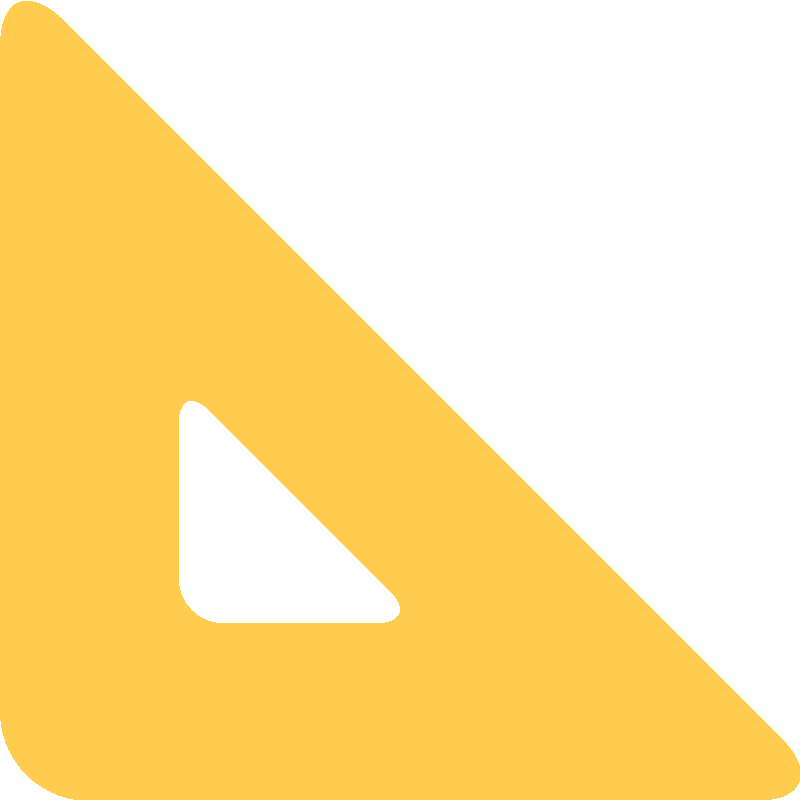 Sticker Triangular Ruler