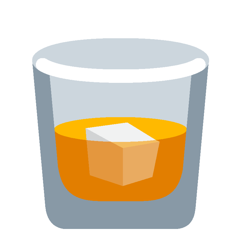 Sticker Tumbler Glass