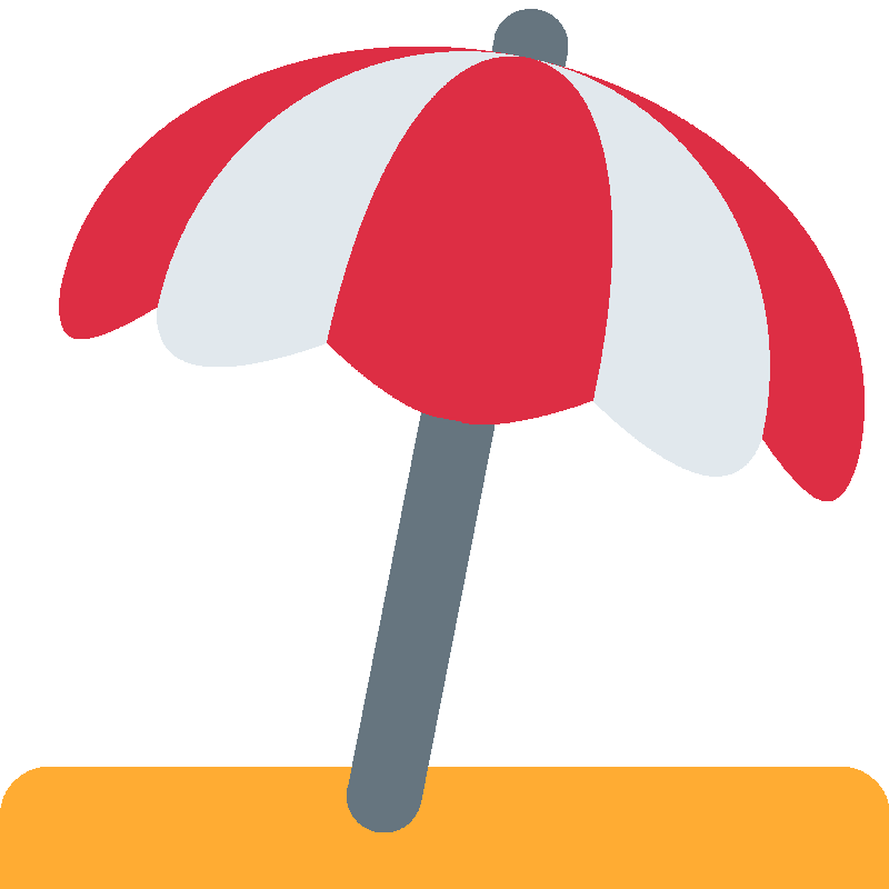 Sticker Umbrella On Ground