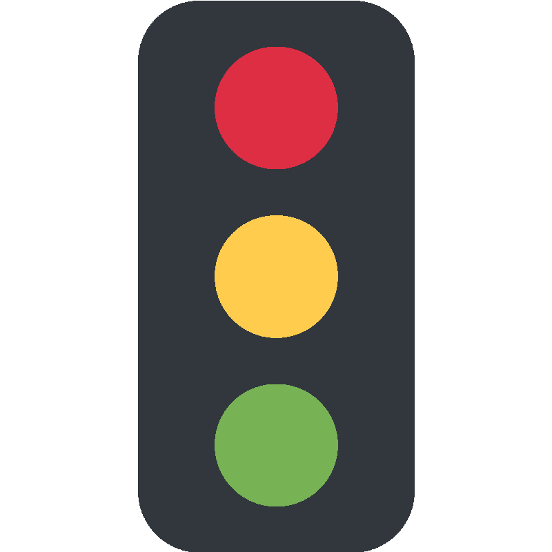 Sticker Vertical Traffic Light