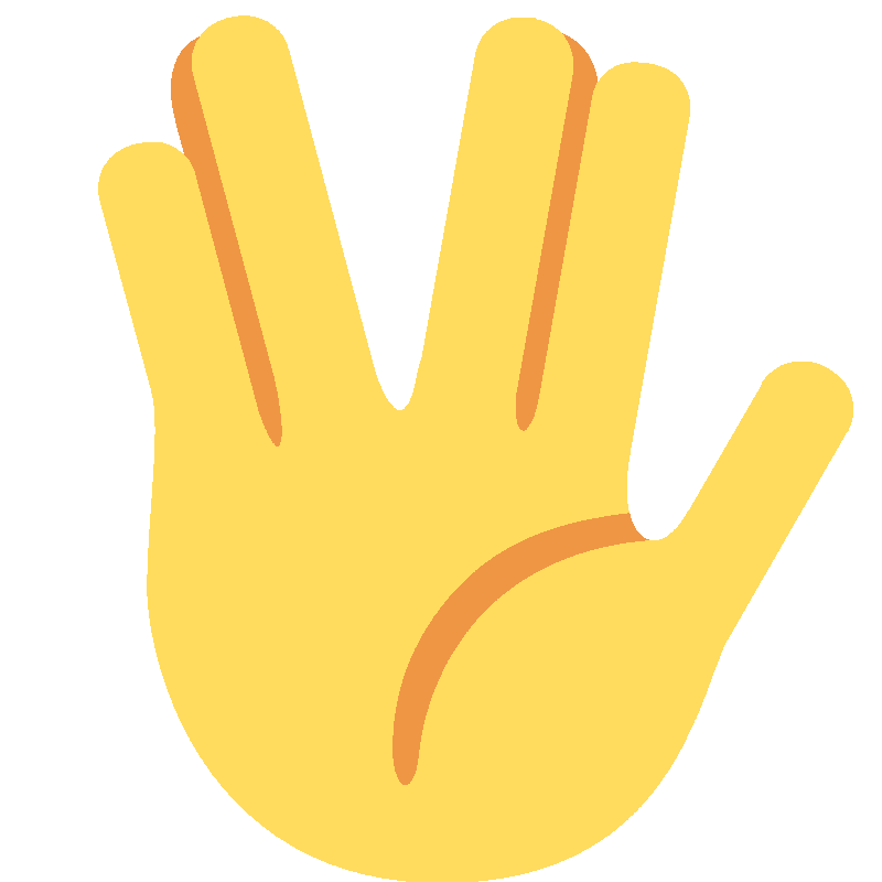 Sticker Vulcan Salute