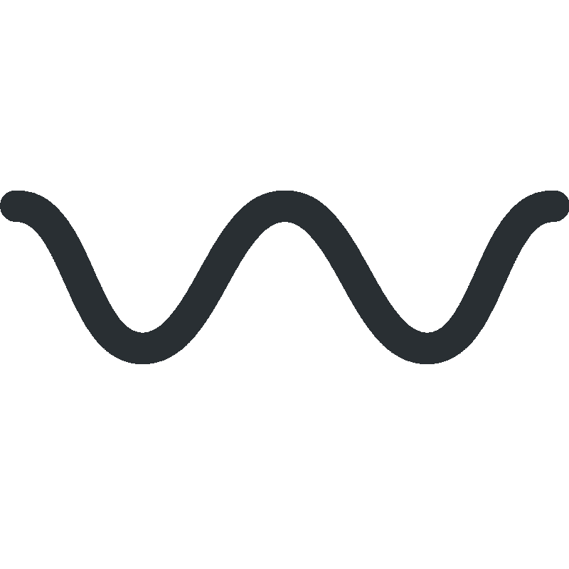 Sticker Wavy Dash