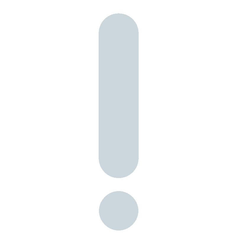 Sticker White Exclamation Mark