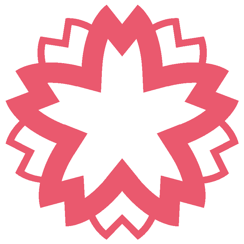 Sticker White Flower