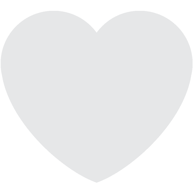 Sticker White Heart