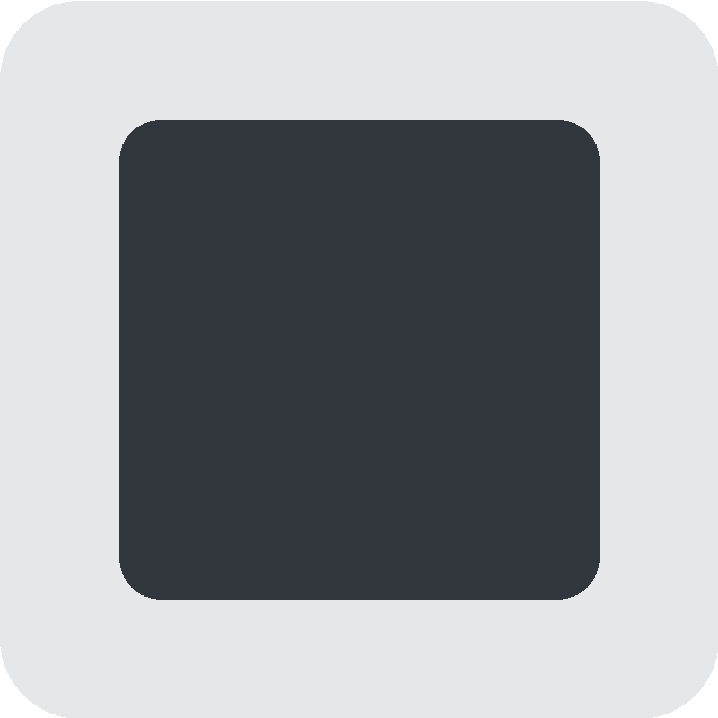 Sticker White Square Button