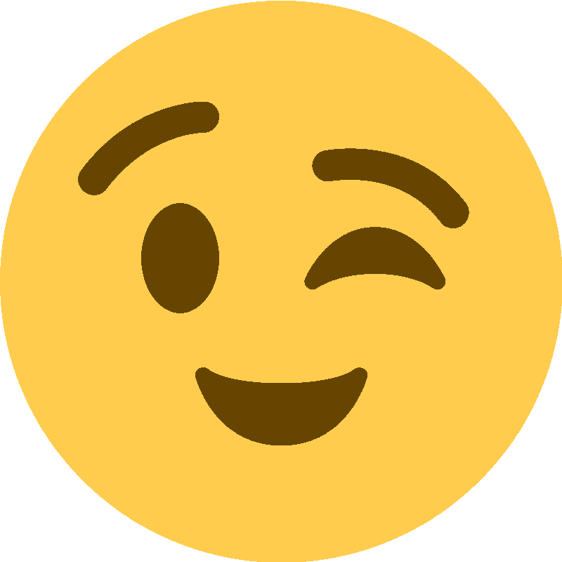 Sticker Winking Face