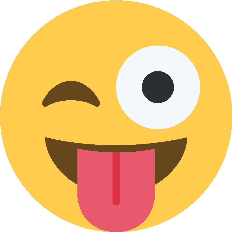 Sticker Winking Face With Tongue