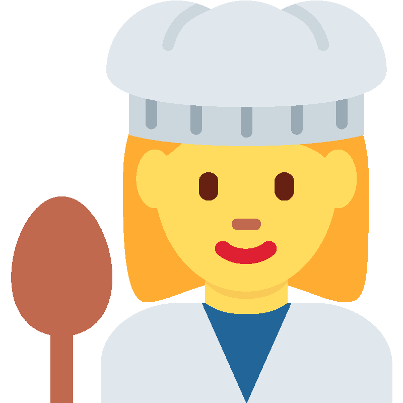 Sticker Woman Cook