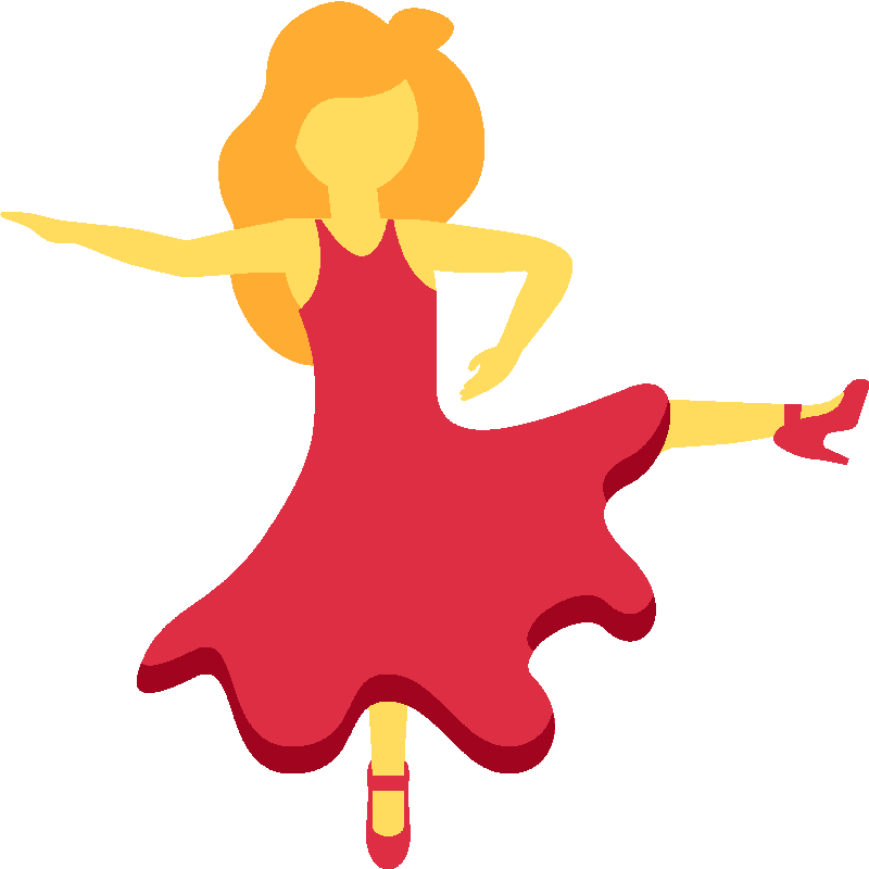 Sticker Woman Dancing