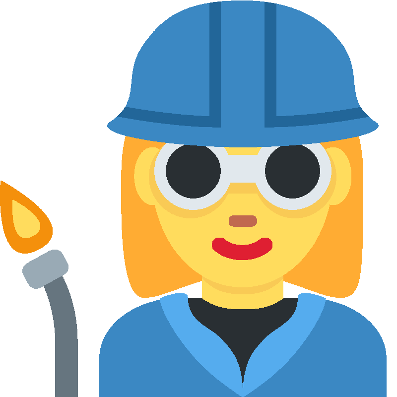 Sticker Woman Factory Worker