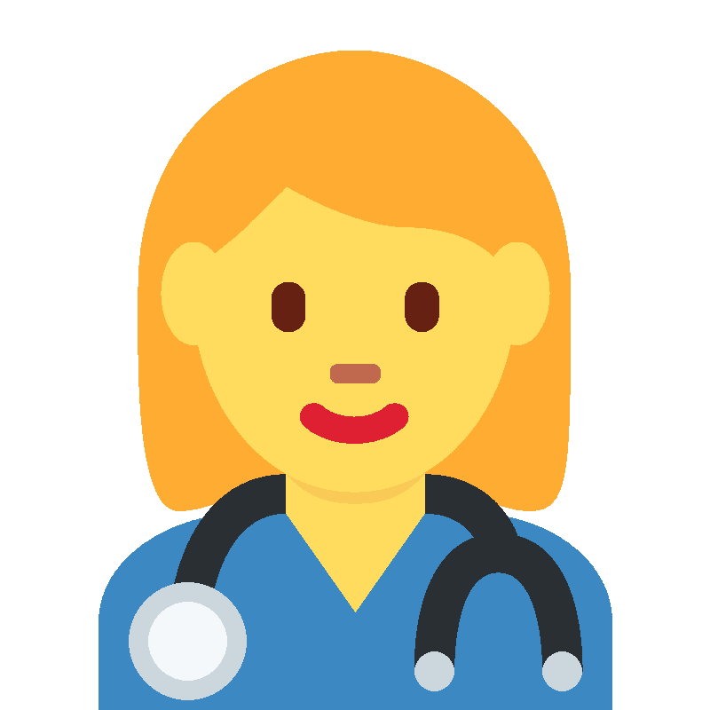 Sticker Woman Health Worker