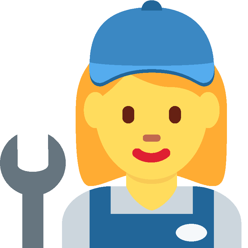 Sticker Woman Mechanic