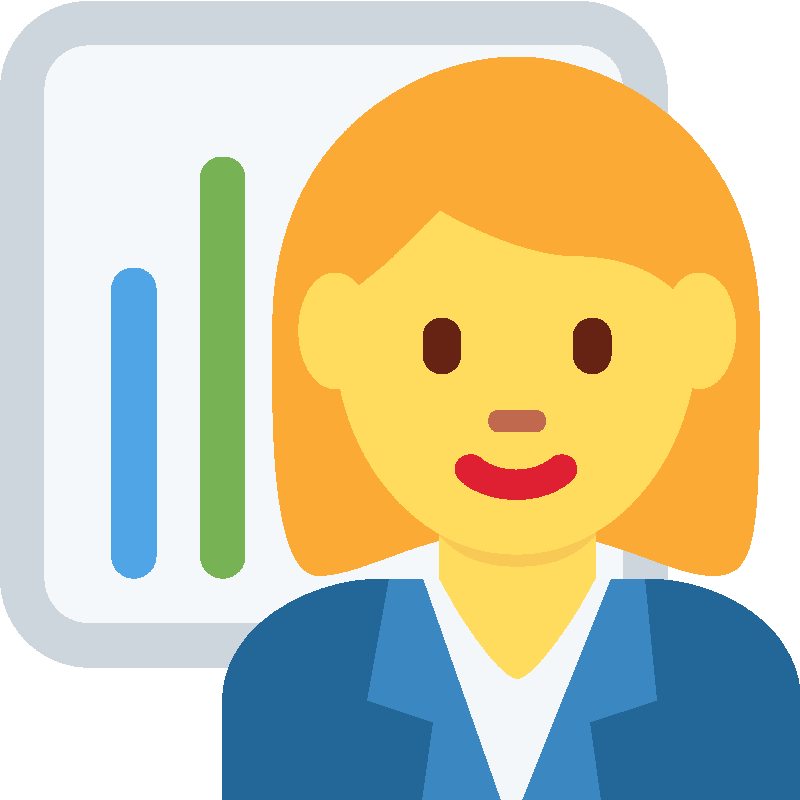 Sticker Woman Office Worker