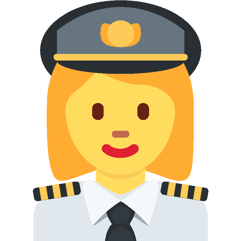 Sticker Woman Pilot