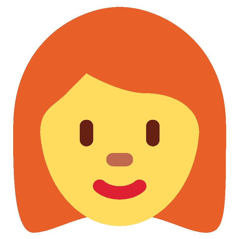 Sticker Woman: Red Hair