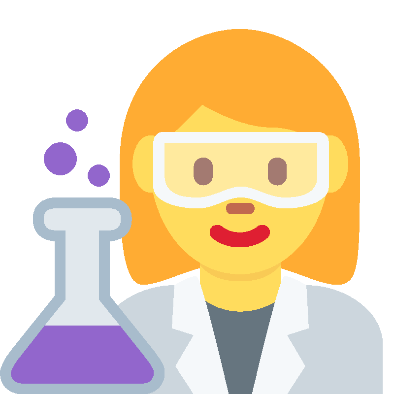 Sticker Woman Scientist