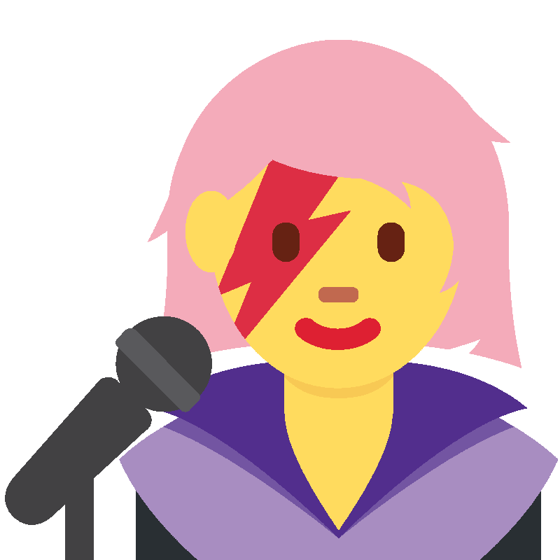 Sticker Woman Singer