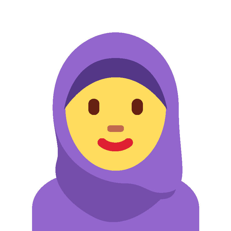 Sticker Woman With Headscarf
