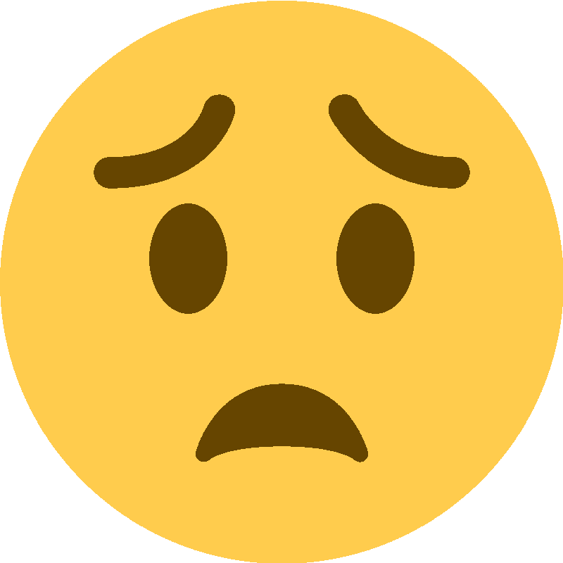 Sticker Worried Face