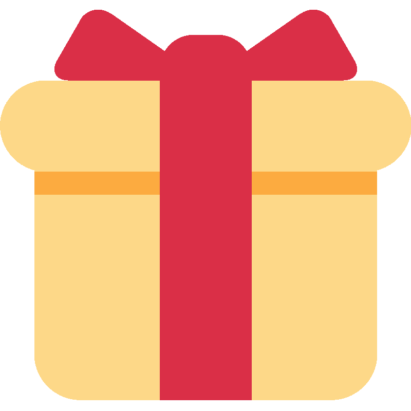 Sticker Wrapped Gift