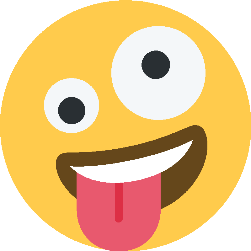 Sticker Zany Face